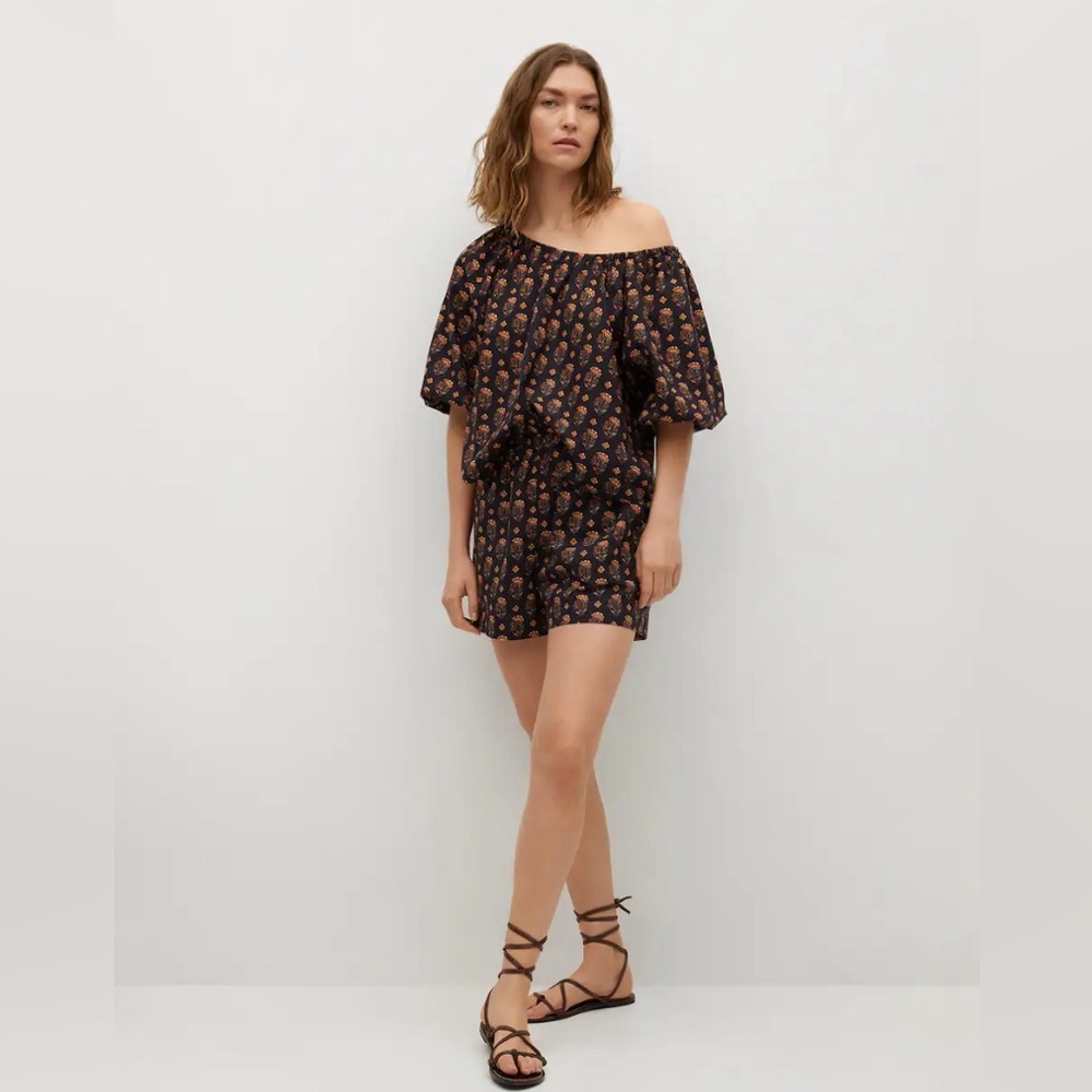 Mango patterned short set